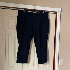 Navy Cropped Pants